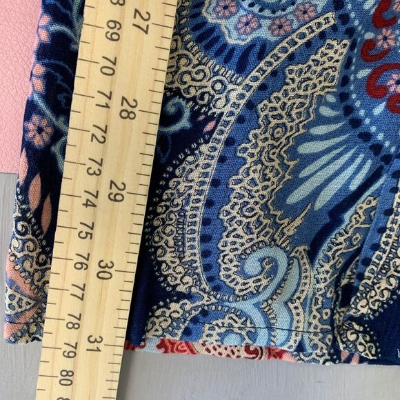 Band of Gypsies Palazzo Pants Smocked‎ Waist Tie Belt Slits Bohemian Wide Small - Picture 16 of 16